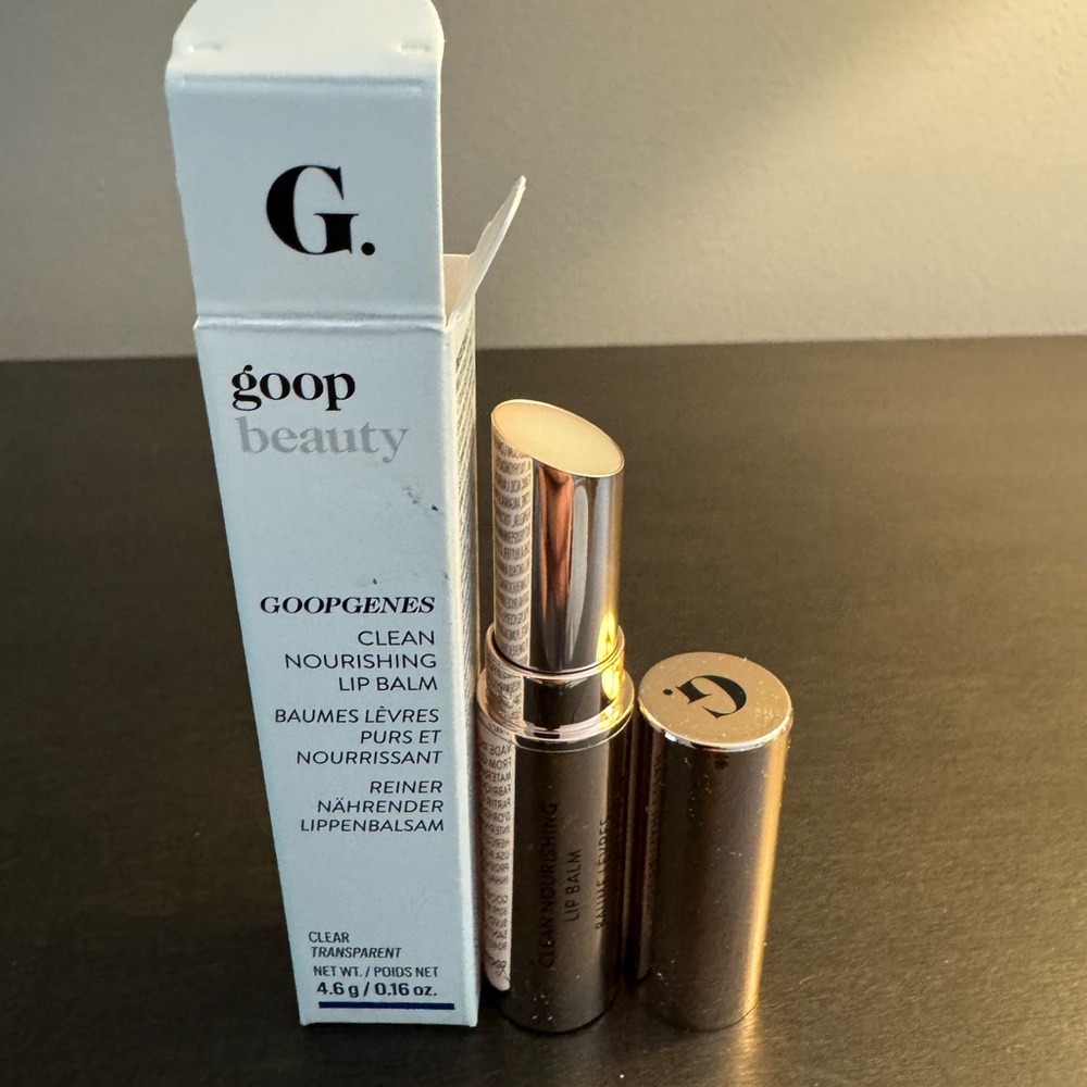 Goop Beauty Goopgenes Clean Nourishing Lip Balm Clear 4.6 g .16 oz Full Size NIB